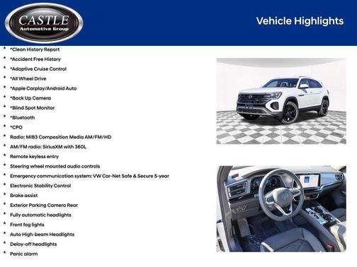2025 Volkswagen Atlas Cross Sport 2.0T SE w/Technology