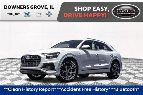 Glacier White Metallic 2023 Audi Q8 55 Premium Plus