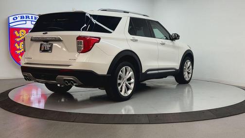 Star White Metallic Tri-Coat 2023 Ford Explorer Platinum