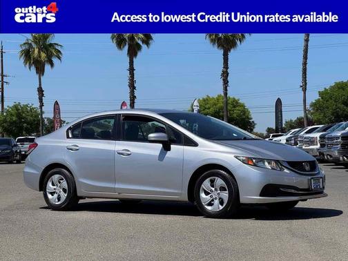 Alabaster Silver Metallic 2014 Honda Civic LX