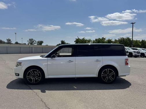 White Platinum Metallic Tri-Coat 2014 Ford Flex Limited