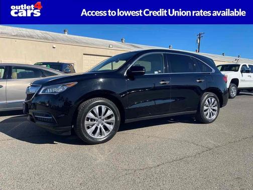 Crystal Black Pearl 2015 Acura MDX 3.5L