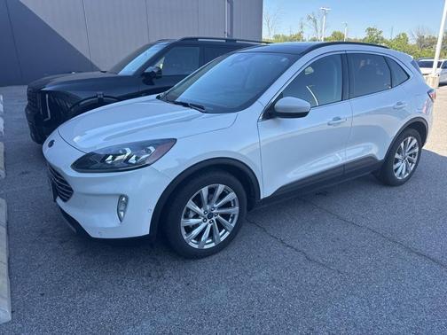 Oxford White 2021 Ford Escape Titanium Hybrid