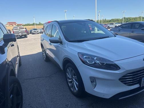 Oxford White 2021 Ford Escape Titanium Hybrid