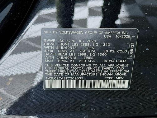 2026 Volkswagen Atlas Cross Sport 2.0T SE