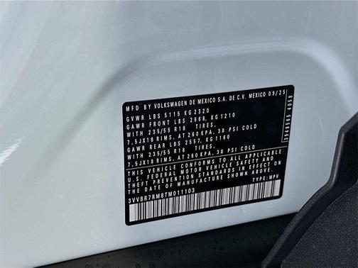 2026 Volkswagen Tiguan 2.0T S