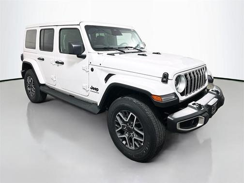 Bright White Clearcoat 2026 Jeep Wrangler Sahara SUV