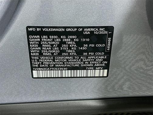 2026 Volkswagen Atlas 2.0T SEL