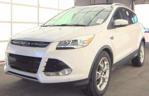 White Platinum Tri-Coat Metallic 2016 Ford Escape Titanium