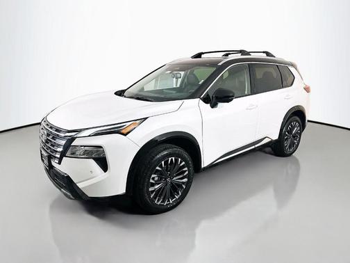 White / Black 2026 Nissan Rogue Platinum