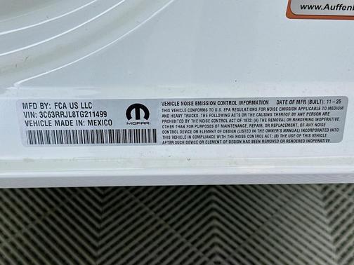 Bright White Clearcoat 2026 RAM 3500 Laramie