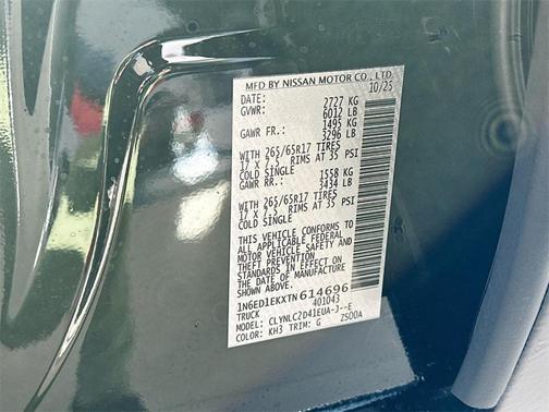 2026 Nissan Frontier SV