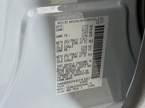 2026 Nissan Frontier PRO-4X