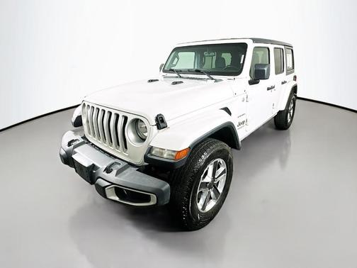 Bright White Clearcoat 2020 Jeep Wrangler Unlimited Sahara