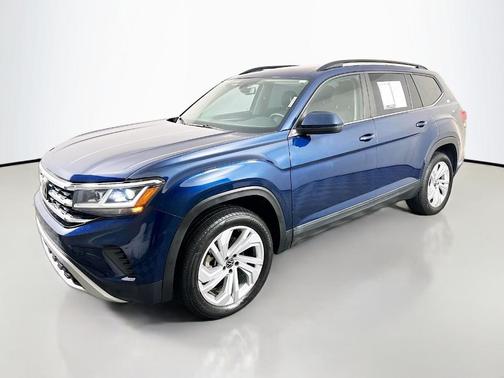 Tourmaline Blue Metallic 2022 Volkswagen Atlas 3.6L SE w/Technology