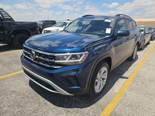 Tourmaline Blue Metallic 2022 Volkswagen Atlas 3.6L SE w/Technology