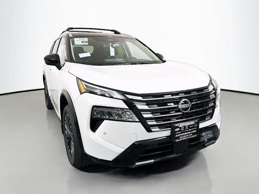 White / Black 2026 Nissan Rogue Platinum