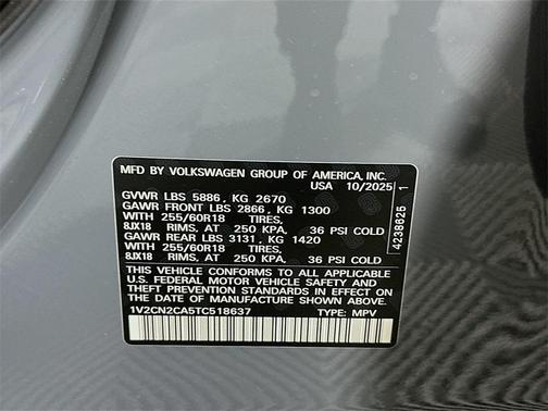 2026 Volkswagen Atlas PEAK EDITION