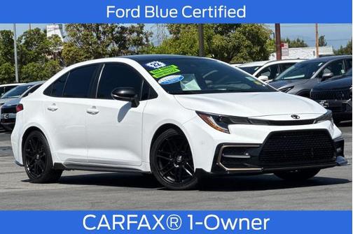 White / Black 2022 Toyota Corolla APEX SE