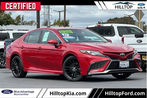 Red 2021 Toyota Camry XSE