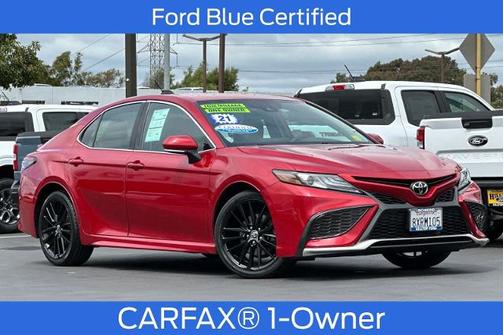 Red 2021 Toyota Camry XSE