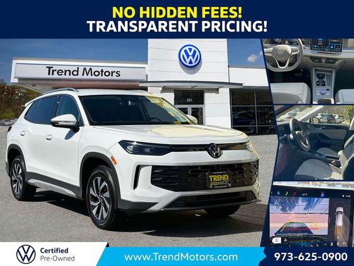 Pure White 2025 Volkswagen Tiguan 2.0T S SUV