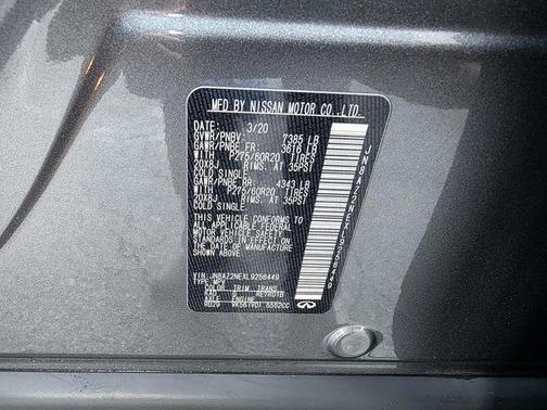 2020 INFINITI QX80 Luxe