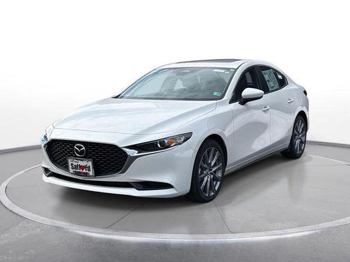 Snowflake White Pearl Mica 2026 Mazda Mazda3 FWD w/Preferred Package