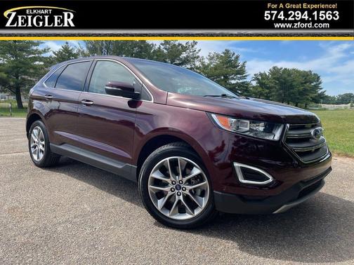 Burgundy 2018 Ford Edge Titanium