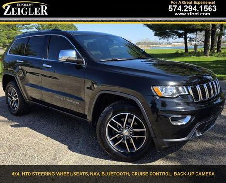 Diamond Black Crystal Pearlcoat 2017 Jeep Grand Cherokee Limited