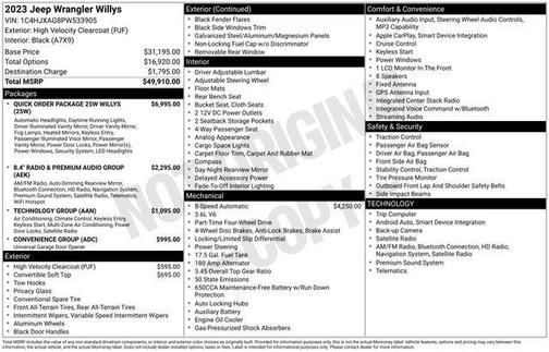 2023 Jeep Wrangler Willys