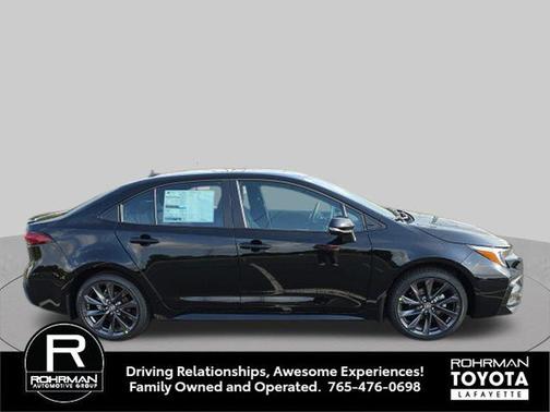 Midnight Black Metallic 2026 Toyota Corolla XSE