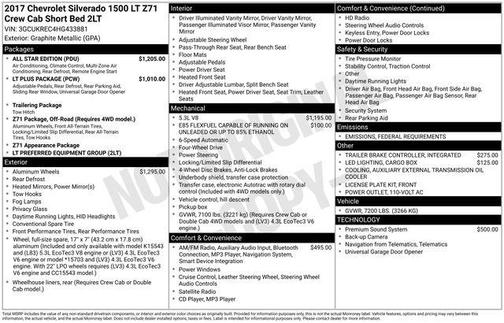 2017 Chevrolet Silverado 1500 2LT