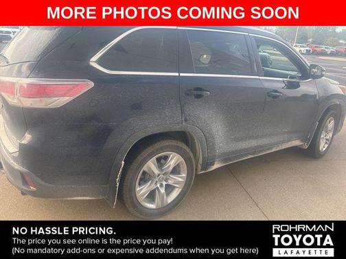 Midnight Black Metallic 2016 Toyota Highlander Limited Platinum