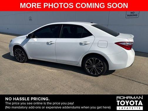 Super White 2016 Toyota Corolla S Plus