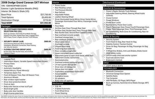 2008 Dodge Grand Caravan SXT
