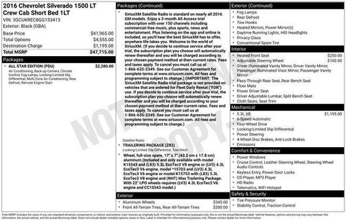 2016 Chevrolet Silverado 1500 1LT