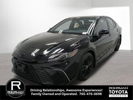 Midnight Black Metallic 2025 Toyota Camry SE