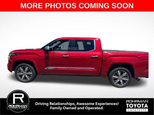 Supersonic Red 2022 Toyota Tundra Hybrid Capstone