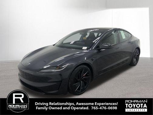 Solid Black 2024 Tesla Model 3 Performance