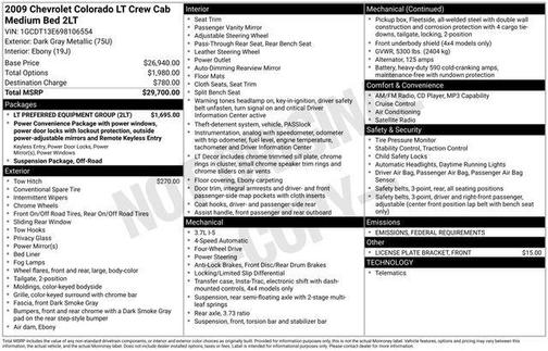 2009 Chevrolet Colorado LT Crew Cab