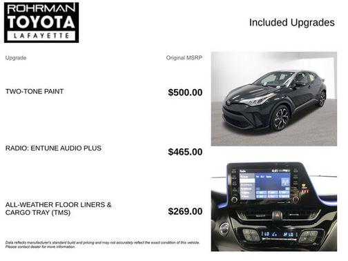 Black Sand Pearl w/Silver Roof 2020 Toyota C-HR XLE