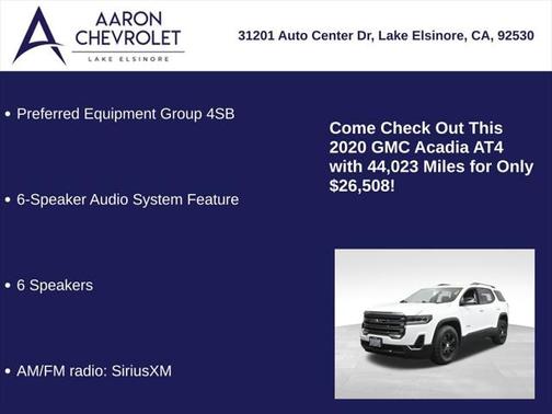 2020 GMC Acadia AWD AT4