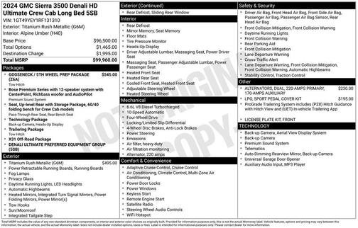 2024 GMC Sierra 3500 Denali