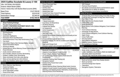 2025 Cadillac Escalade IQ Luxury 2