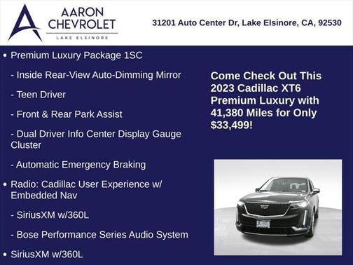 2023 Cadillac XT6 Premium Luxury FWD