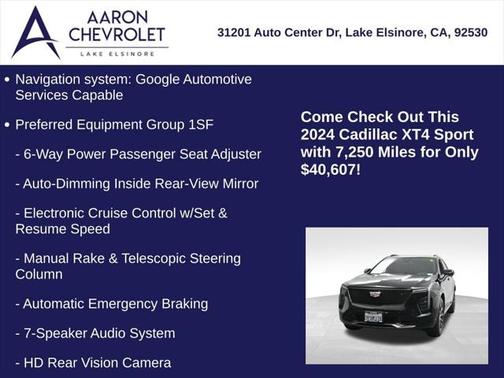 2024 Cadillac XT4 Sport