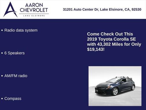 2019 Toyota Corolla SE