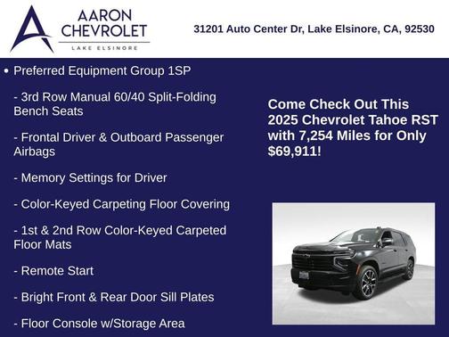 2025 Chevrolet Tahoe 4WD RST