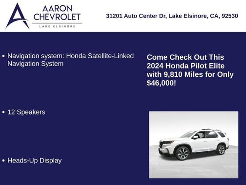 2024 Honda Pilot Elite
